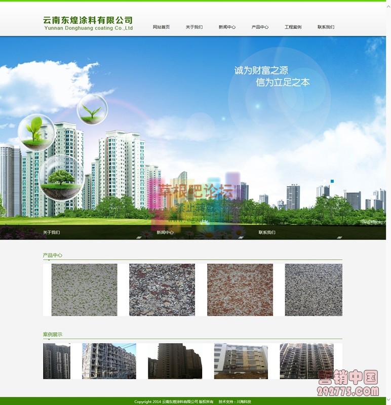 云南东煌涂料企业网站源码-1.jpg