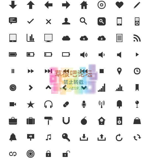 纯CSS3 绘制各种实用的ico小图标.jpg