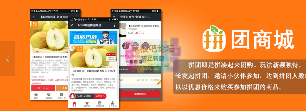 tom微信拼团商城